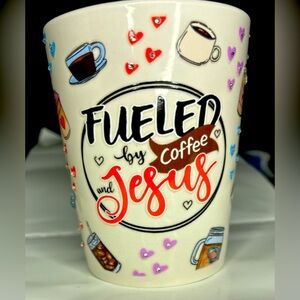 Cute rhinestone coffee mug